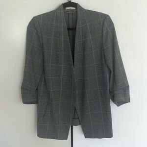 Blue and Grey plaid blazer